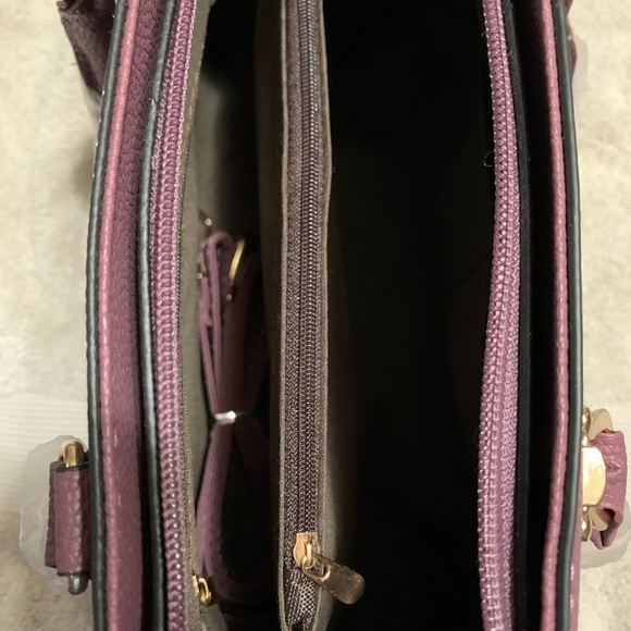 Fashion Designer Purse Mauve with Gold NWOT - Picture 4 of 9